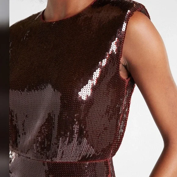 EXPRESS Sequin Midi Dress. Size S - Picture 5 of 16